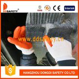 Ddsafety 2017 Knitted Orange Latex Coated Working Glove