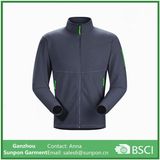 Warm 100% Polyester Polar Fleece Jacket for Men