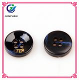 Black Resin Lettering in 4holes Button Suit Shirt Button Accessories