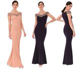 2018 Black Dress Party Dress Sexy Long Evening Dresses with Sleeveless Evening Party Dress for Women