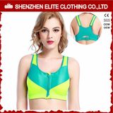 Custom Design Cup Sizes Sport Bra Zip in Front