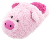 Women's Fuzzy Pink Pig Slippers