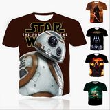 Customize Fashion 3D Photography Printing Mens Tee Shirt