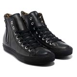 PU Vulcanized Zipper Sport Sneakers Shoes Women Canvas Shoes