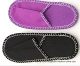 Purple Felt Closed Toe Slipper for Hotel