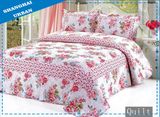 100%Cotton Flower Print Bedding Bed Cover (Quilt)