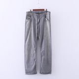 Mens Jeans Pants Tencel Pants Sand Wash Denim Pants