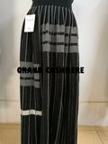 Fashion Lady's Color Block 100%Cashmere Skirt