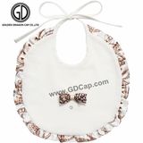 Baby Wear Organic Cotton Bowknot Leopard Print Baby Bib