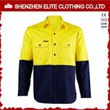 Upf 50+ Fire Retardant Fluorescent Yellow Reflective Work Shirts