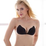 Strapless Sticky Invisible Push up Silicone Bra for Backless Dress