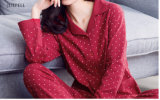 100% Cotton Woman Sleep Wear in Red Color