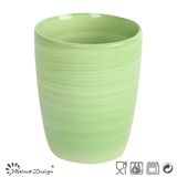 110z Green Color Hand Painting Cup Without handle