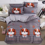 OEM Manufacture Printed Cartoon Bedroom Bedding Set Home Textile