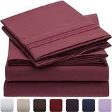 Best Soft Embroidery Brushed Microfiber Bed Sheet Set