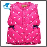 Girl Winter Button Sleeveless Down Jacket