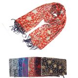 Lady Fashion Leo and Star Jacquard Acrylic Scarf