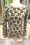 Ladies' Crew Neck Cashmere Printed Sweater (CPRP1106L)