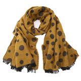 Womens Soft Cashmere Feel Alike DOT Printing Stole Shawl Wraps Scarf (SP279)