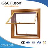 Aluminium Sound Insulation Exterior Awning Window with Blinds Design