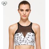 2017 Latest Custom Sport Bra, Women Gym Bra, Sexy Ladies Sport Bra with Mesh