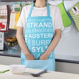 Decorative 100% Full Cotton Printed Apron for Workshop Kitchen