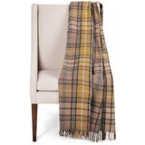 Woven Tartan Wool Blanket Fringed Throw