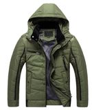 Men Fashion Parka Padding Hooded High Quality Jacket