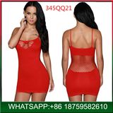 Factory Supplier Pink Ladies Spaghetti Strap Sexy Lingerie