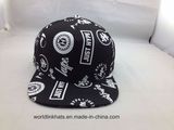 New Design Acrylic 5 Panel Flat Brim Printing Sanpback Cap