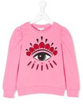 Factory Pretty Girl's Eye Embroidery Sweatershirt