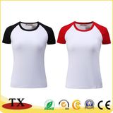 Sports Short Sleeve Unisex Stitching Color T-Shirt