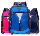 Four Colors Nylon School Backpack Travel Hiking Pack Shoulder Backpack