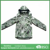 Camouflage Softshell Winter Hoodies Jacket