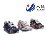 2016 New Fashion Flower Fabric Upper Sneaker, Casual Woman Shoe