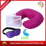 Velvet Inflatable Neck Pillow for Aviation