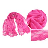 Anti-UV 100% Chiffon Material Solid Color Scarf Shawl