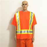 Hi Vis Flame Retardant Fabric Orange Functional Workwear