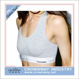 Cotton Spandex Gym Sports Bra with Custom Logo