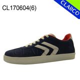 Casual Men Imitation Leather Sports Sneaker Shoes with TPR Sole