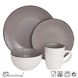 Matt Color Ceramic Fashion Design Dinner Set