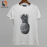 Wholesale Silk Screen Printing Cotton White Tshirt