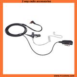 Surveillancekits Clear Airtube Earpiece with Lapel Ptt for Motorola Radio