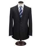 Slim Fit Black Men's Business Suit