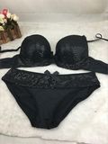 Factory Direct Sales Black Lace Bra Set (EPBE84)