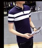 Short Slessless Hight Collar Splicing T-Shirt