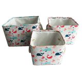 Square Fabric Baby Storage Basket Box