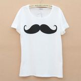 Custom Simple Logo Printing White T-Shirt