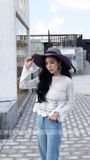 Long Sleeve Round-Neck Loose Blouse Casual Lace T-Shirt Cotton Blended Tops White