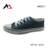 Injection Canvas Shoes Cheap School Boots for Men Women Student (AK311)